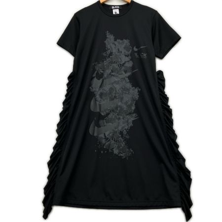 COMME des GARCONS コムデギャルソン ×NIKE サイドフリルワンピース M AD2018 ブラック