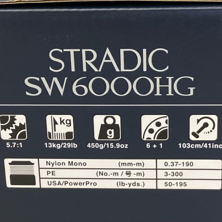 SHIMANO シマノ スピニングリール 24ストラディックSW 6000HG 047410