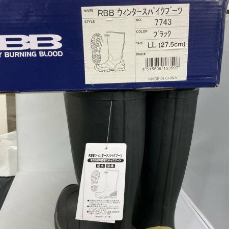 双進 RBB 釣り用品 釣り服飾 フィッシングウインター スパイクブーツ  SIZE LL  27.5㎝ ブラック