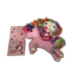 2001年 ハローキティ ウイングピース ユニコーン ぬいぐるみマスコット 平成レトロ Bランク