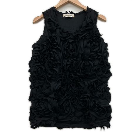 COMME des GARCONS コムデギャルソン AD2022 薔薇 立体 カットソー  GK-T025 ブラック