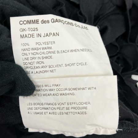 COMME des GARCONS コムデギャルソン AD2022 薔薇 立体 カットソー  GK-T025 ブラック