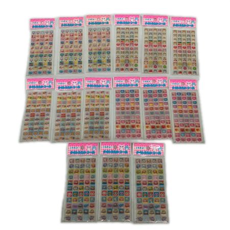 平成レトロ これだよ！タイルみたいなシール 5種×3 15枚セット レモン株式会社 うさぎ 猫 ハムスター等
