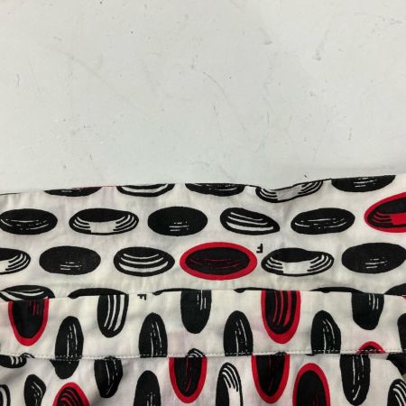 COMME des GARCONS コムデギャルソン 異素材mix 柄×ストライプシャツ AD2018  1C-B016 ホワイト×ブラック
