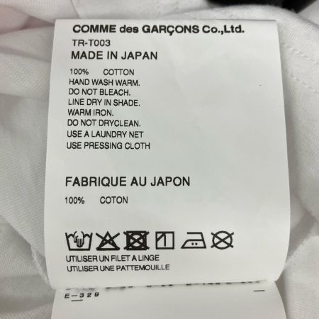 tao COMME des GARCONS Tシャツ リボンチュールプリント M AD2026 TR-T003 ホワイト