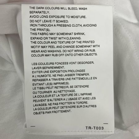 tao COMME des GARCONS Tシャツ リボンチュールプリント M AD2026 TR-T003 ホワイト