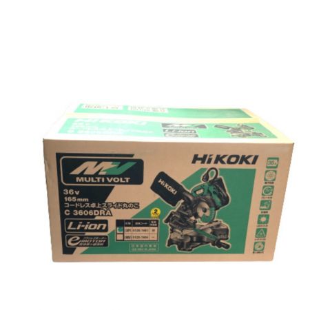  HiKOKI ハイコーキ 165ｍｍ コードレス 卓上スライド丸のこ 充電器・充電池付 C3606DRA XP