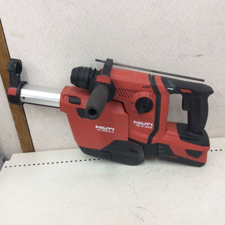 Hilti ヒルティ 充電式ロータリーハンマドリル 集塵付き 充電器・充電池２コ・ケース付 TE-6-A22｜中古｜なんでもリサイクルビッグバン