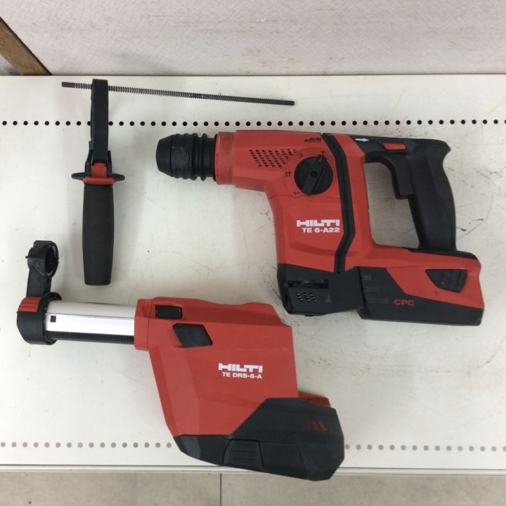 Hilti ヒルティ 充電式ロータリーハンマドリル 集塵付き 充電器・充電池２コ・ケース付 TE-6-A22｜中古｜なんでもリサイクルビッグバン