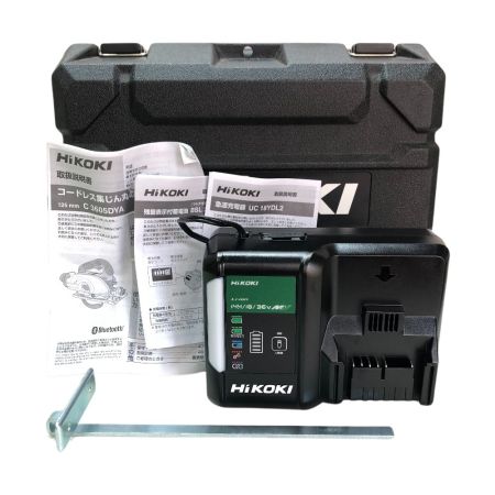  HiKOKI ハイコーキ 125ｍｍ コードレス集塵丸のこ 充電器・充電池１個・ケース付 C3605DYA(XP)