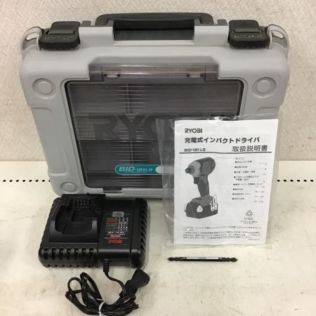  RYOBI リョービ インパクトドライバ　充電器・ケース付 BID-181