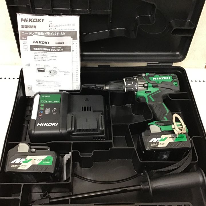HiKOKI ハイコーキ 充電式 ドライバドリル 充電器・充電池×2