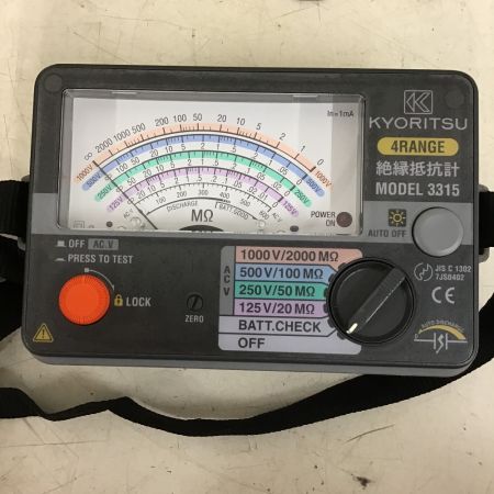  共立 絶縁抵抗計　4レンジ 3315