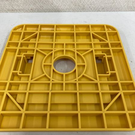  ARAO アラオ　敷盤　エコワイドベース　黄色 50pcs 140角　50個セット AR-2201-1
