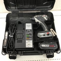 ◇◇ Panasonic パナソニック 充電式 インパクトドライバ　充電器・充電池×2（4.2Ah/1.5Ah）・ケース付 EZ7546LE2S-H Bランク