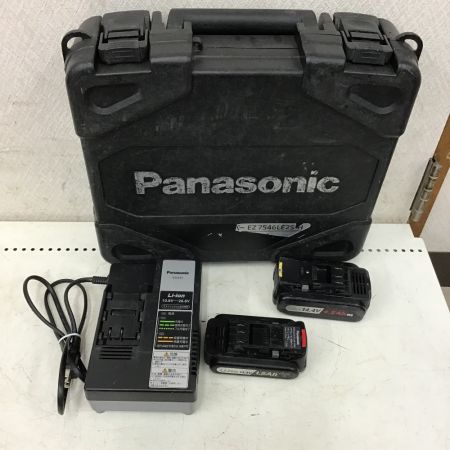  Panasonic パナソニック 充電式 インパクトドライバ　充電器・充電池×2（4.2Ah/1.5Ah）・ケース付 EZ7546LE2S-H