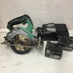 ◇◇ HITACHI 日立 充電式 丸のこ　125ｍｍ　充電器・充電池（5.0Ahと3.0Ah）付 C14DBL Bランク