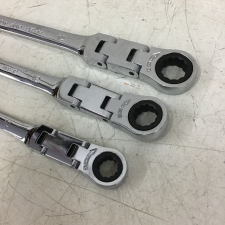  Seednew フレックスロック メガネレンチ 3本セット S-FLMM3S