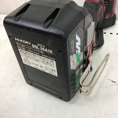  HiKOKI ハイコーキ 充電式 インパクトドライバ　バッテリー付 WH36DC