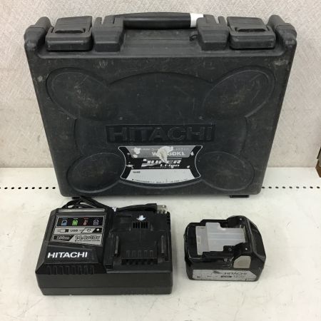  HITACHI 日立 充電式 インパクトドライバ　18V　ブラック　充電器・充電池・ケース付 WH18DKL