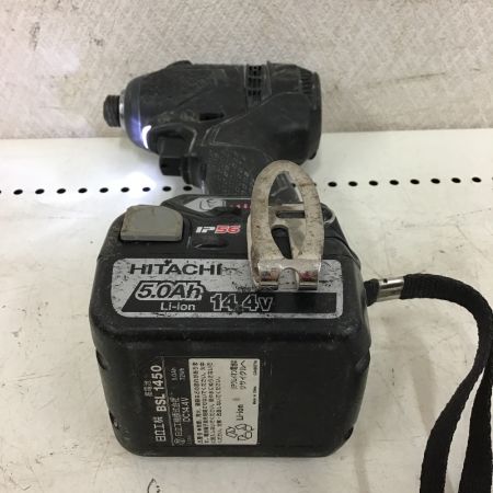  HITACHI 日立 コードレス インパクトドライバ　ブラック　バッテリー付 WH14DDL