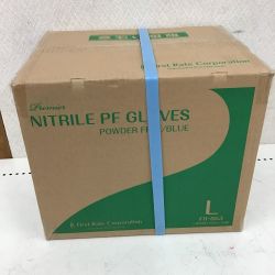 ◇◇  ニトリルＰＦグローブ パウダー無し 青 Ｌサイズ　100枚×10箱　1000枚 Sランク