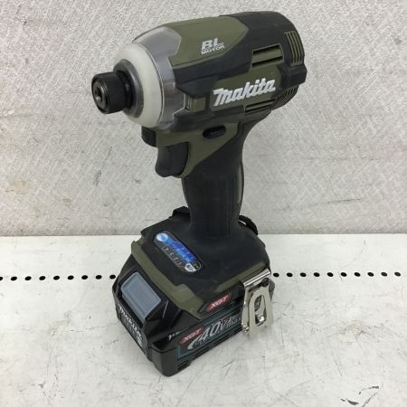  MAKITA マキタ 充電式 インパクトドライバ　オリーブ　充電器・充電池×2・ケース付 TD001G