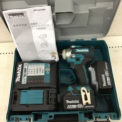 ◇◇ MAKITA マキタ 充電式 インパクトレンチ　18V　充電器・充電池・ケース・取説付 TW300DRGX Aランク