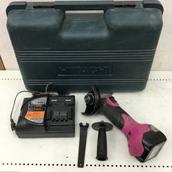 ◇◇ HITACHI 日立 ディスクグラインダー　コードレスグラインダー　充電器・充電池・ケース付　 G14DSL Bランク