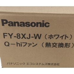 ◇◇ Panasonic パナソニック Q-hiファン（熱交換形） 寒冷地仕様 常時換気タイプ Q-hiﾌｧﾝ（熱交換形） FY-8XJ 寒冷地仕様 常時換気ﾀｲﾌﾟ Sランク