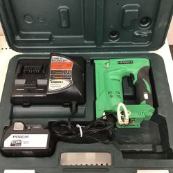 ◇◇ HITACHI 日立 コードレスタッカ　18V　13ｍｍ　充電器・充電池・ケース付 N18DSL Bランク