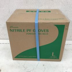 ◇◇  ファーストレイト プレミア ニトリルPFグローブ 使い捨てゴム手袋 パウダーなし ブルーL 100枚×10箱  FR-853  Sランク