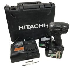 □□ HITACHI 日立 コードレスインパクトドライバ 充電器・充電池２個・ケース付 WH36DA Bランク
