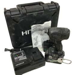 ◇◇ HITACHI 日立 コードレスインパクトドライバ 充電器・充電池２個・ケース付 WH36DA Cランク