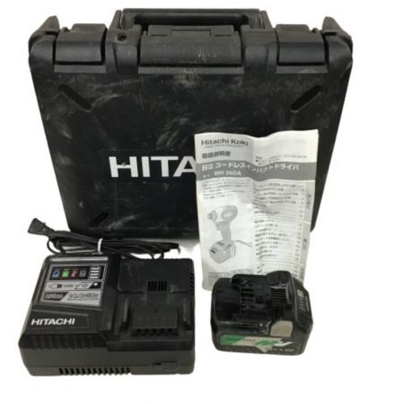  HITACHI 日立 コードレスインパクトドライバ 充電器・充電池２個・ケース付 WH36DA