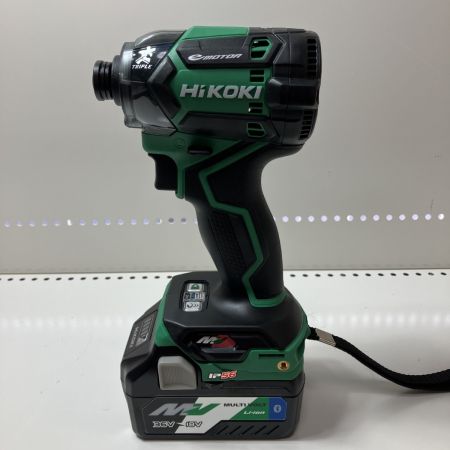 ЗЗ HiKOKI ハイコーキ 36v インパクトドライバ バッテリーｘ１ 充電器 ケース付 WH36DC グリーン