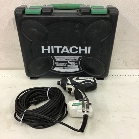  HITACHI 日立 インパクトドライバ　コード式　ブラック＆ホワイト　ケース付 WH12VE