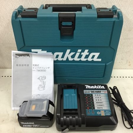  MAKITA マキタ インパクトレンチ 充電器・充電池×2・ケース付 TW300D