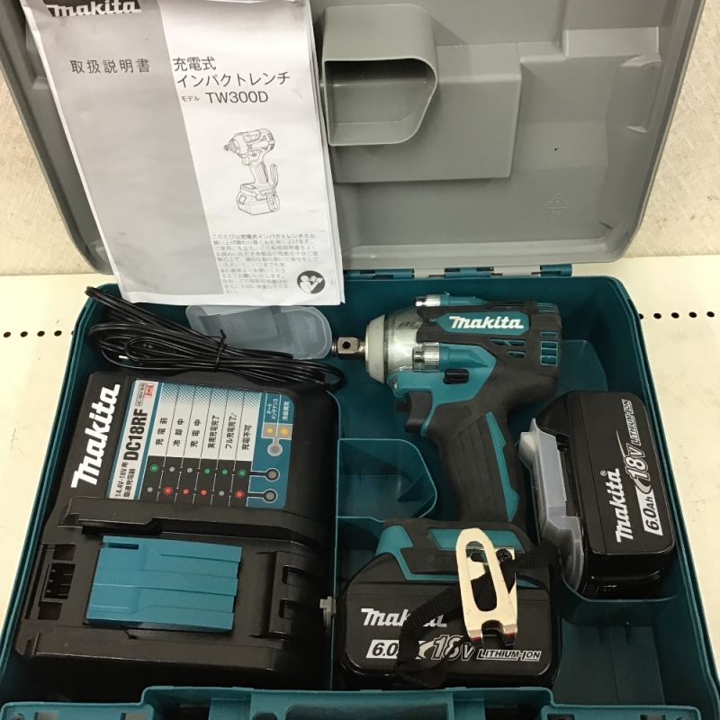 中古】 MAKITA マキタ インパクトレンチ 充電器・充電池×2・ケース付 ...