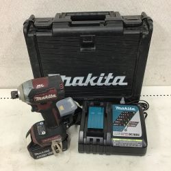 ◇◇ MAKITA マキタ インパクトドライバ　オーセンティックレッド　充電器・充電池２個・ケース付 TD170D Cランク