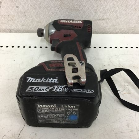  MAKITA マキタ インパクトドライバ　オーセンティックレッド　充電器・充電池２個・ケース付 TD170D