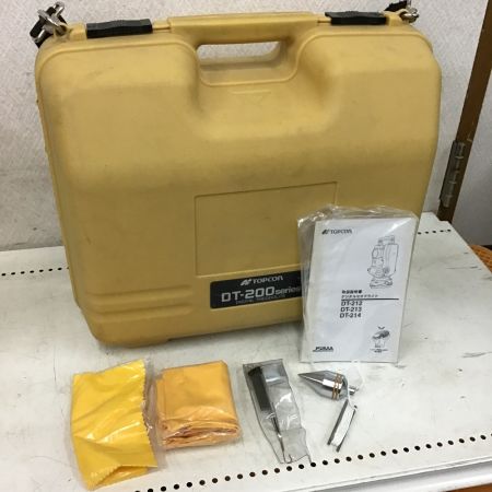 TOPCON デジタルセオドライト　取説・ケース付き ﾄﾌﾟｺﾝ ﾃﾞｼﾞﾀﾙｾｵﾛﾗｲﾄDT-213