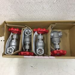 ◇◇ KITZ 蒸気用バルブ 4個セット 10Ｋ 304 Ｓ13Ａ 1/2 200 Aランク