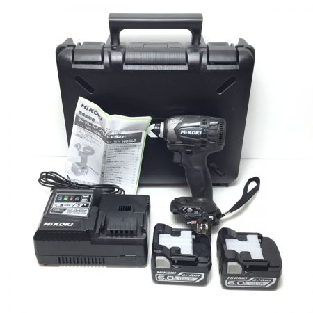  HiKOKI ハイコーキ インパクトドライバ 未使用品(S) 付属品完備 コードレス式 14.4v WH14DDL2 2LYPK ブラック