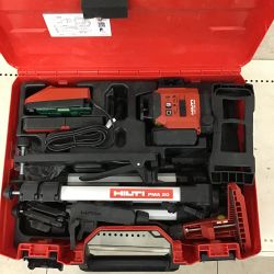 ◇◇ Hilti ヒルティ グリーンマルチレーザー　レーザー墨出し器　充電器・充電池1個・ケース・受光器・三脚付 PM30-MG Cランク