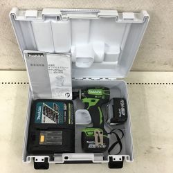 ◇◇ MAKITA マキタ 充電式 インパクトドライバ　ライム　充電器・充電池2個・ケース付 TD138D Aランク