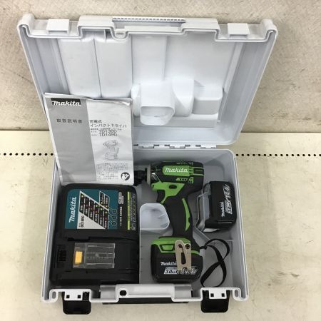  MAKITA マキタ 充電式 インパクトドライバ　ライム　充電器・充電池2個・ケース付 TD138D