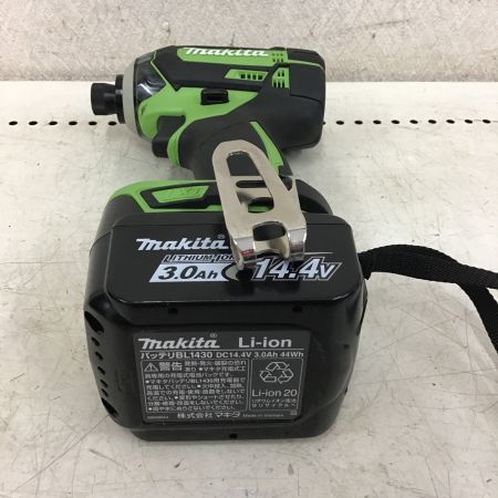  MAKITA マキタ 充電式 インパクトドライバ　ライム　充電器・充電池2個・ケース付 TD138D