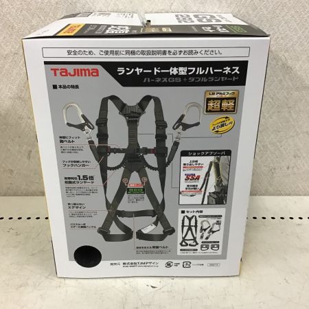 中古】 TAJIMA タジマ ハーネスGS Lサイズ 黒 蛇腹 ダブルL8セット