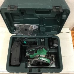 ◇◇ HITACHI 日立 125ｍｍ　コードレス丸のこ　充電器・充電池2個・ケース付 C18DBL Cランク